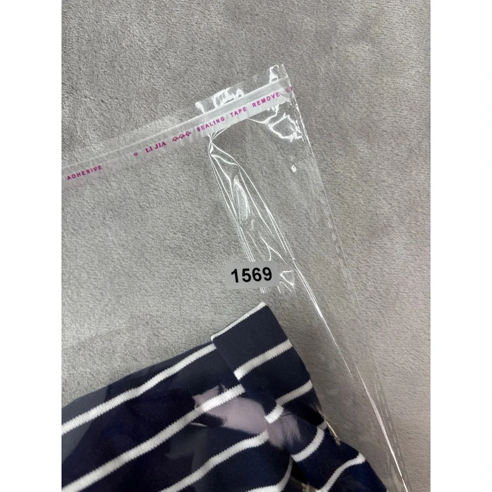 Polo Ralph Lauren Mens XL Pima Soft Touch Striped Polo Shirt Navy Blue White
